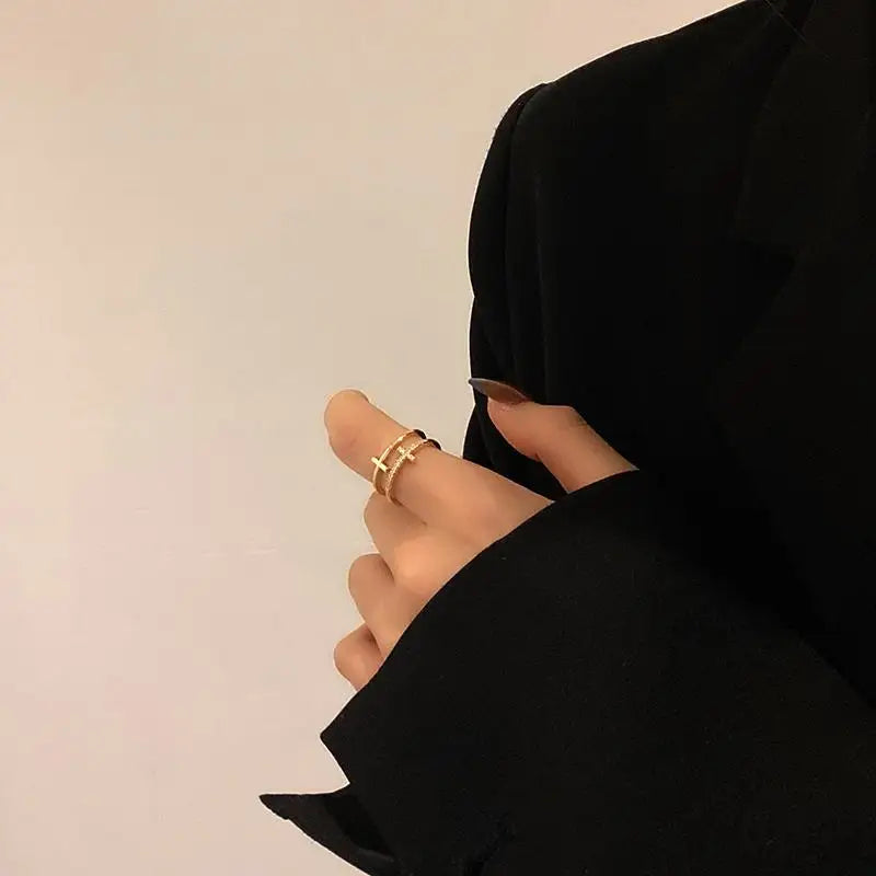 Ensemble de matiques vintage pour femmes, argent, croix, bijoux en acier inoxydable