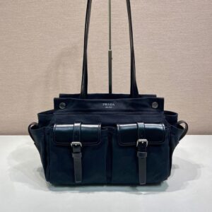 멀티 포켓 캔버스 숄더 백