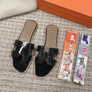 오란 샌들 슬리퍼 블랙
